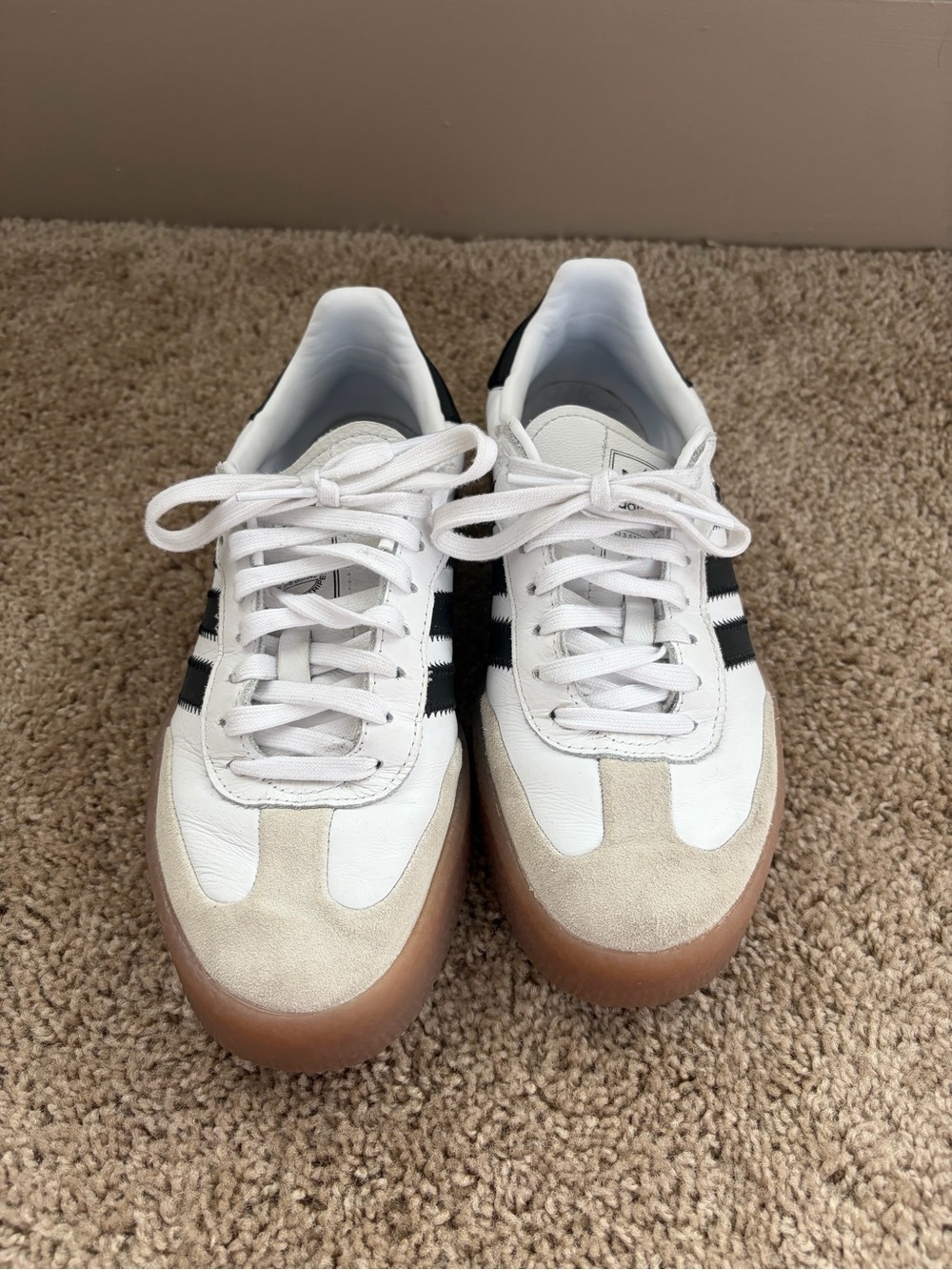 Adidas Sambae Sneakers - Cloud White / Core Black / Gold Metallic - Picture 2 of 5